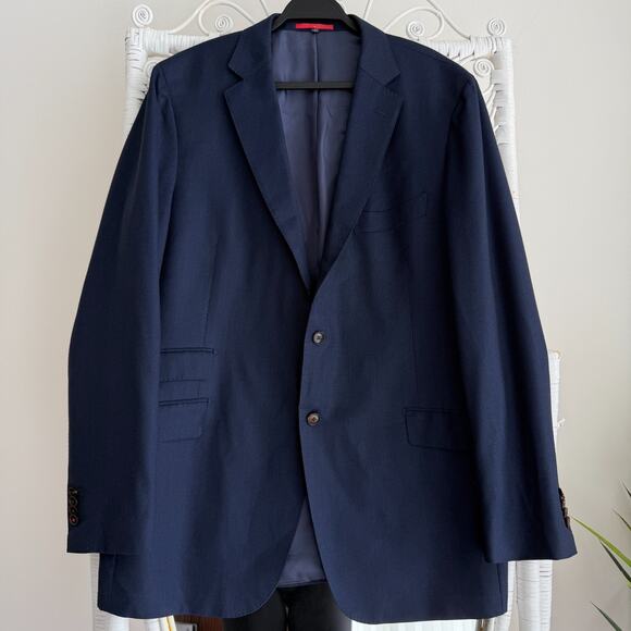 Suitsupply Blazer 48L Blue Wool Sienna Suit Jacket Vitale Barberis Canonico